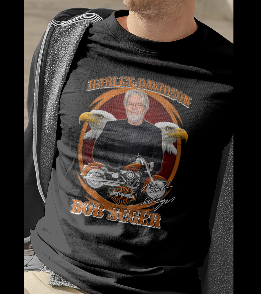 Harley Davidson Motor Cycles Bob Seger Eagle T-Shirt