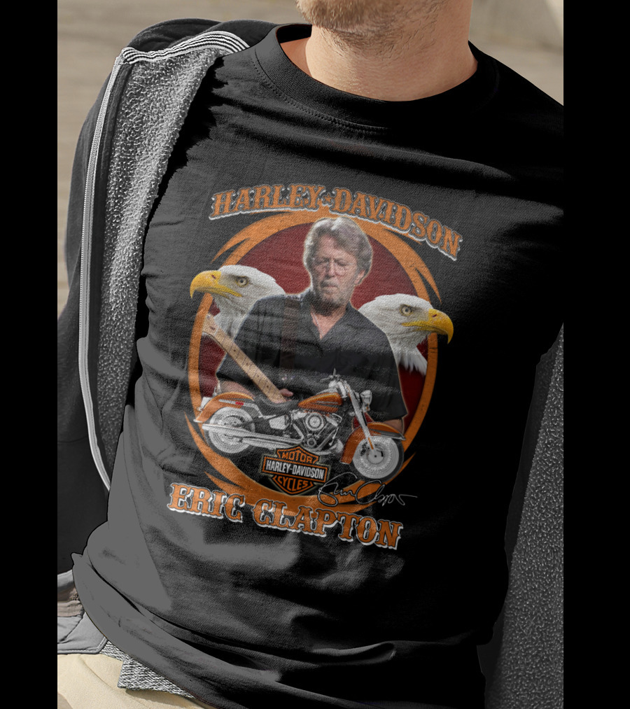 Harley Davidson Eric Clapton Motor Cycles T-Shirt