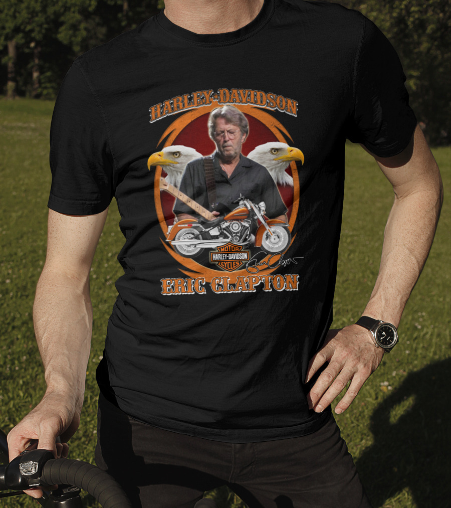 Harley Davidson Eric Clapton Motor Cycles T-Shirt
