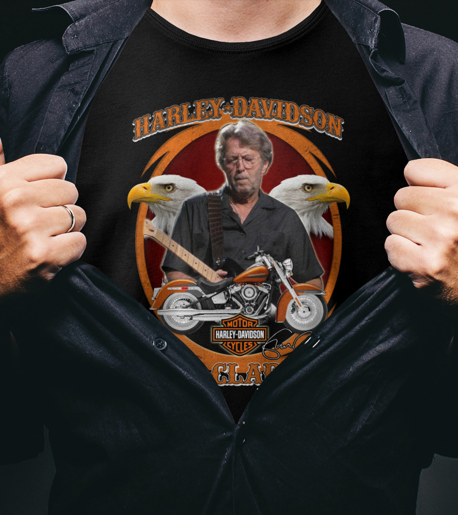 Harley Davidson Eric Clapton Motor Cycles T-Shirt