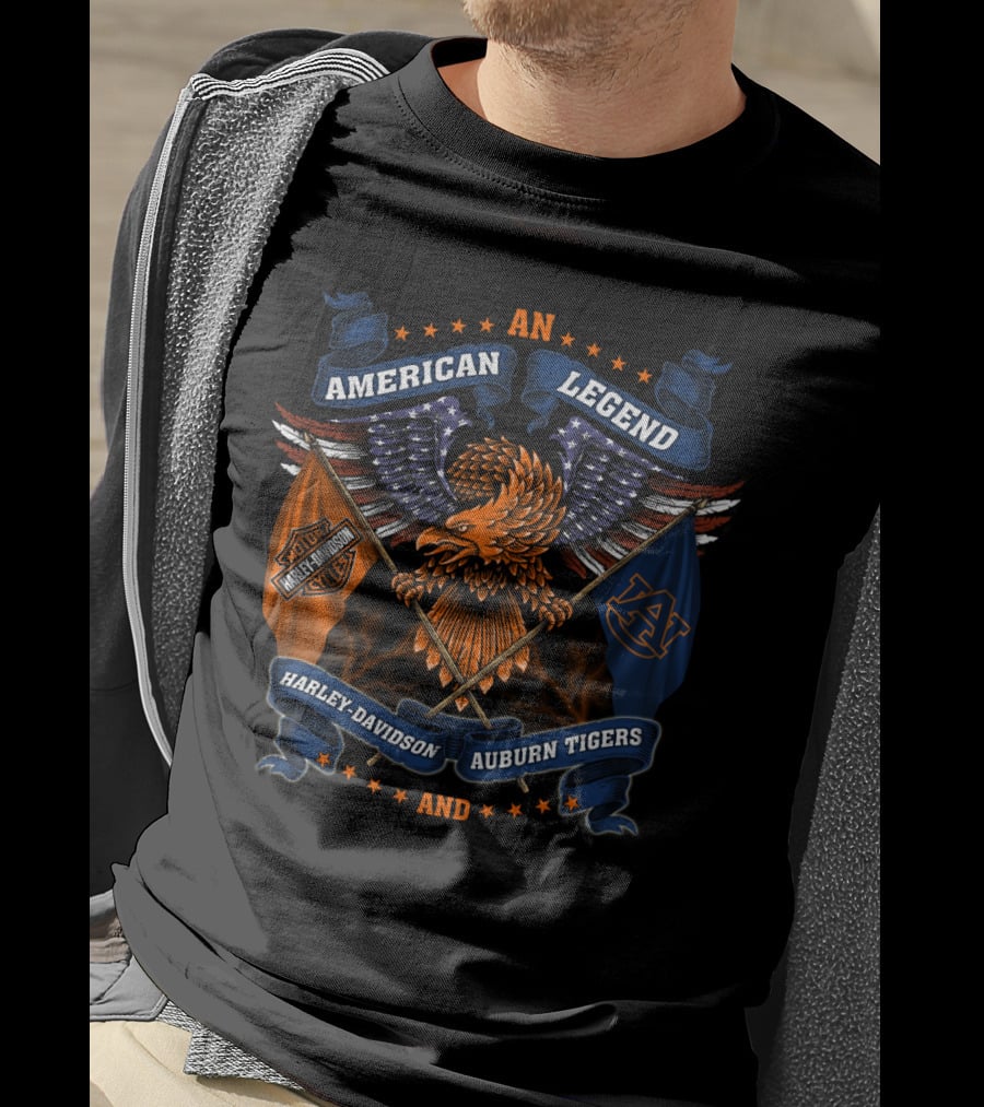 American Legend Harley Davidson Auburn Tigers T-Shirt