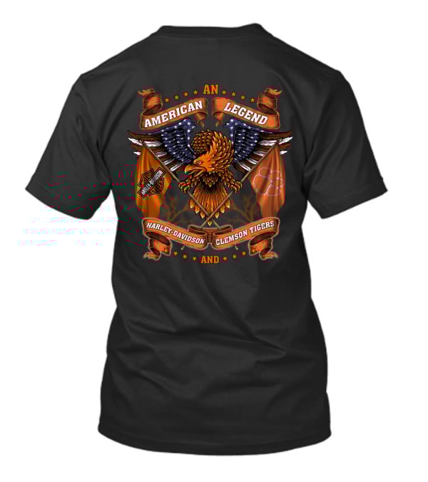An American Legend Harley Davidson Clemson Tigers T-Shirt