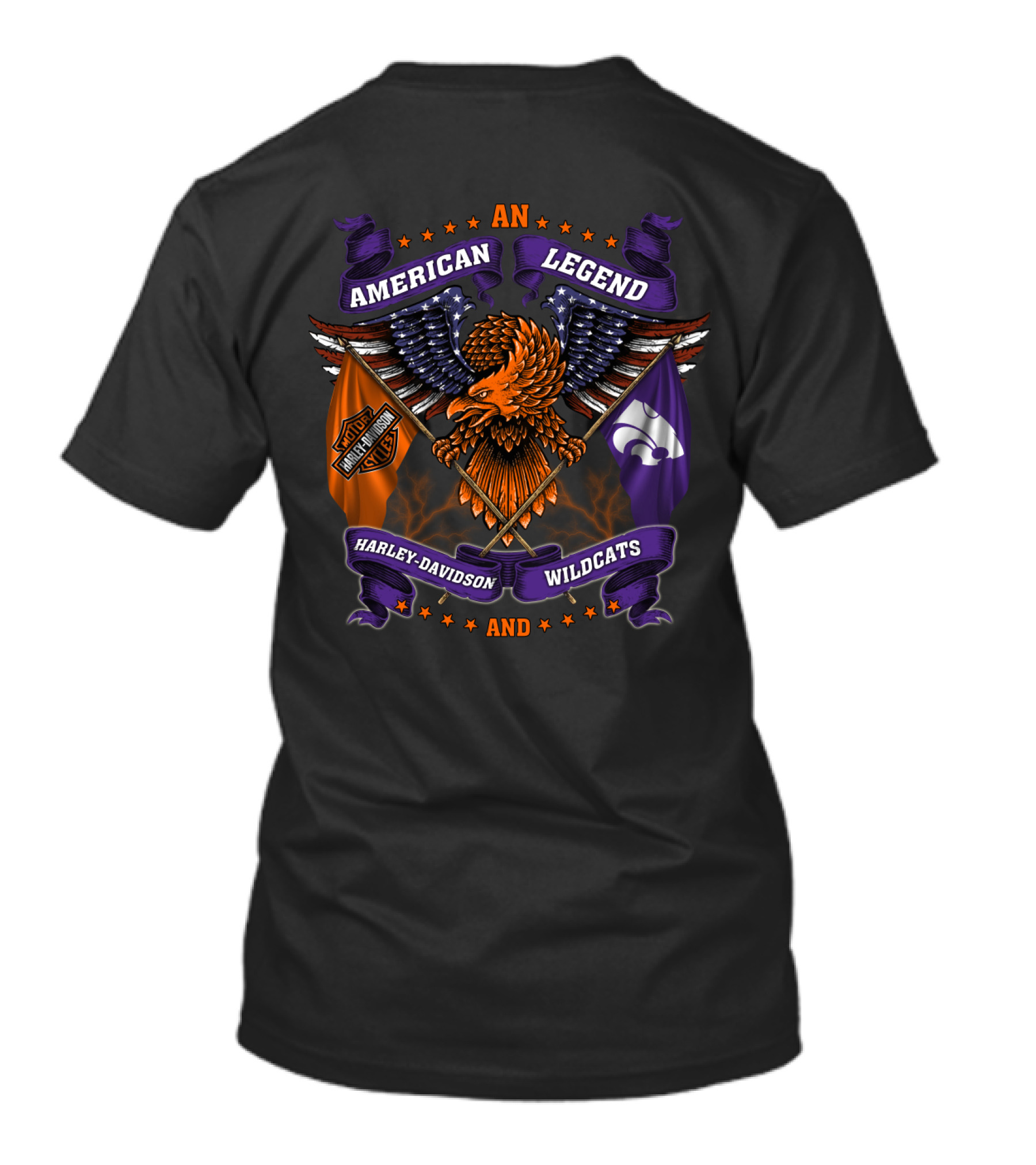 American Legend Harley Davidson Kansas State Wildcats T-Shirt