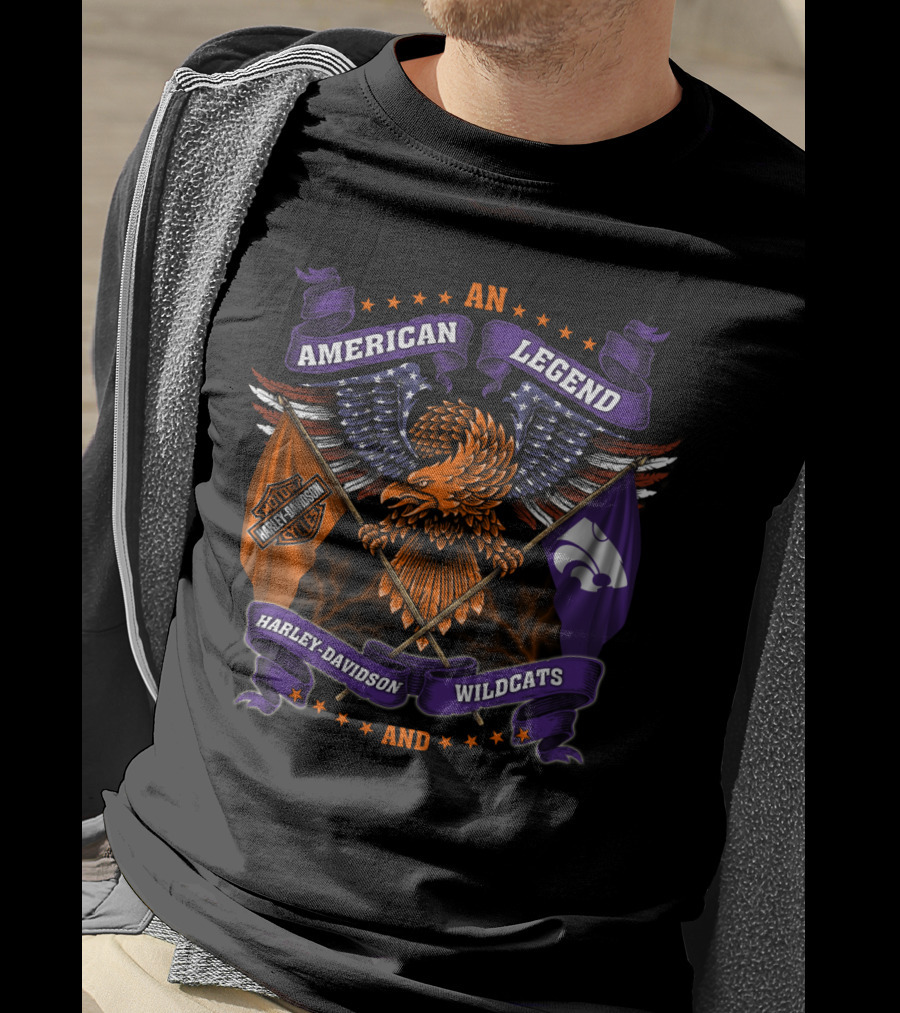 American Legend Harley Davidson Kansas State Wildcats T-Shirt