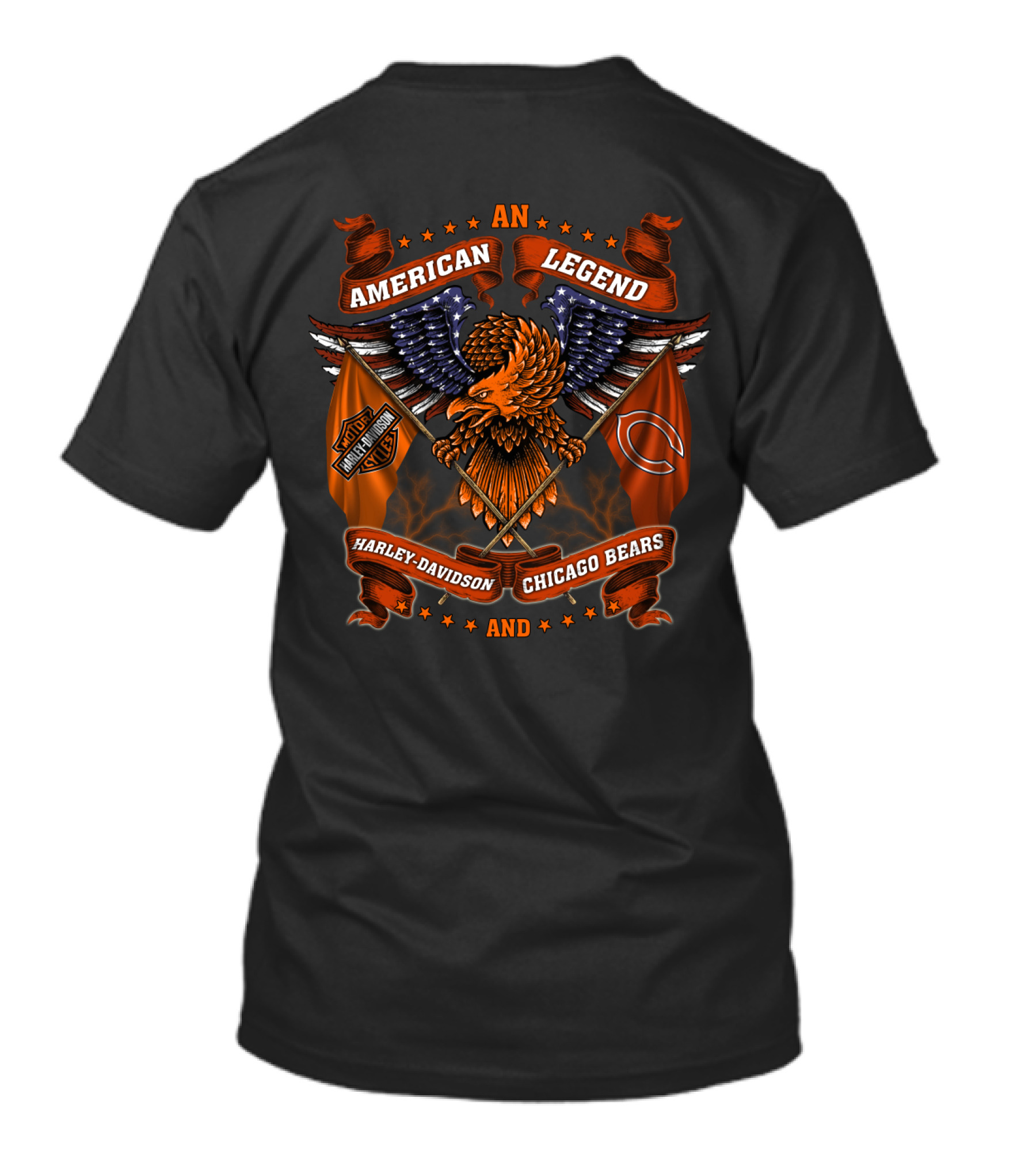 American Legend Harley Davidson Chicago Bears T-Shirt