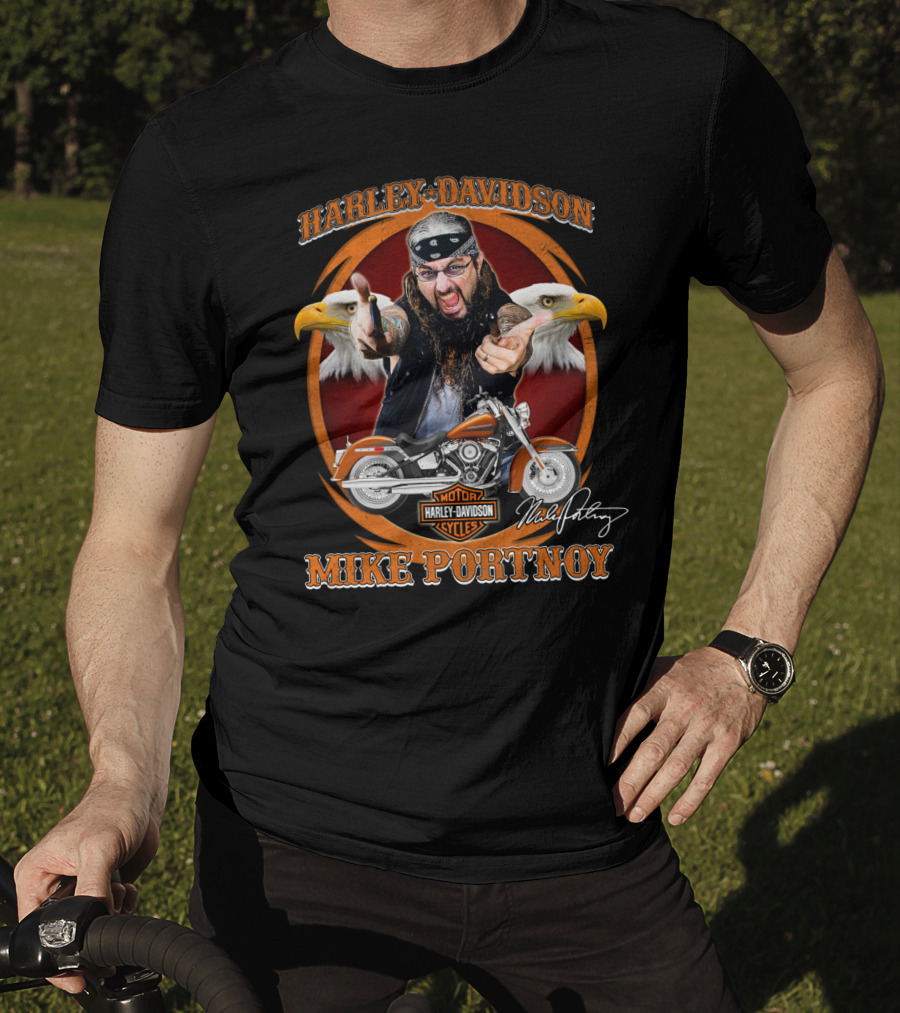 Harley Davidson Motor Cycles Mike Portnoy Eagles T-Shirt