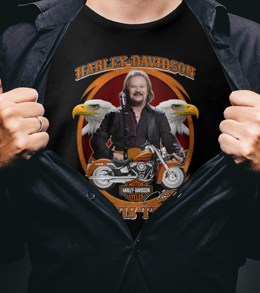 Harley Davidson Travis Tritt Motorcycles Eagle T-Shirt