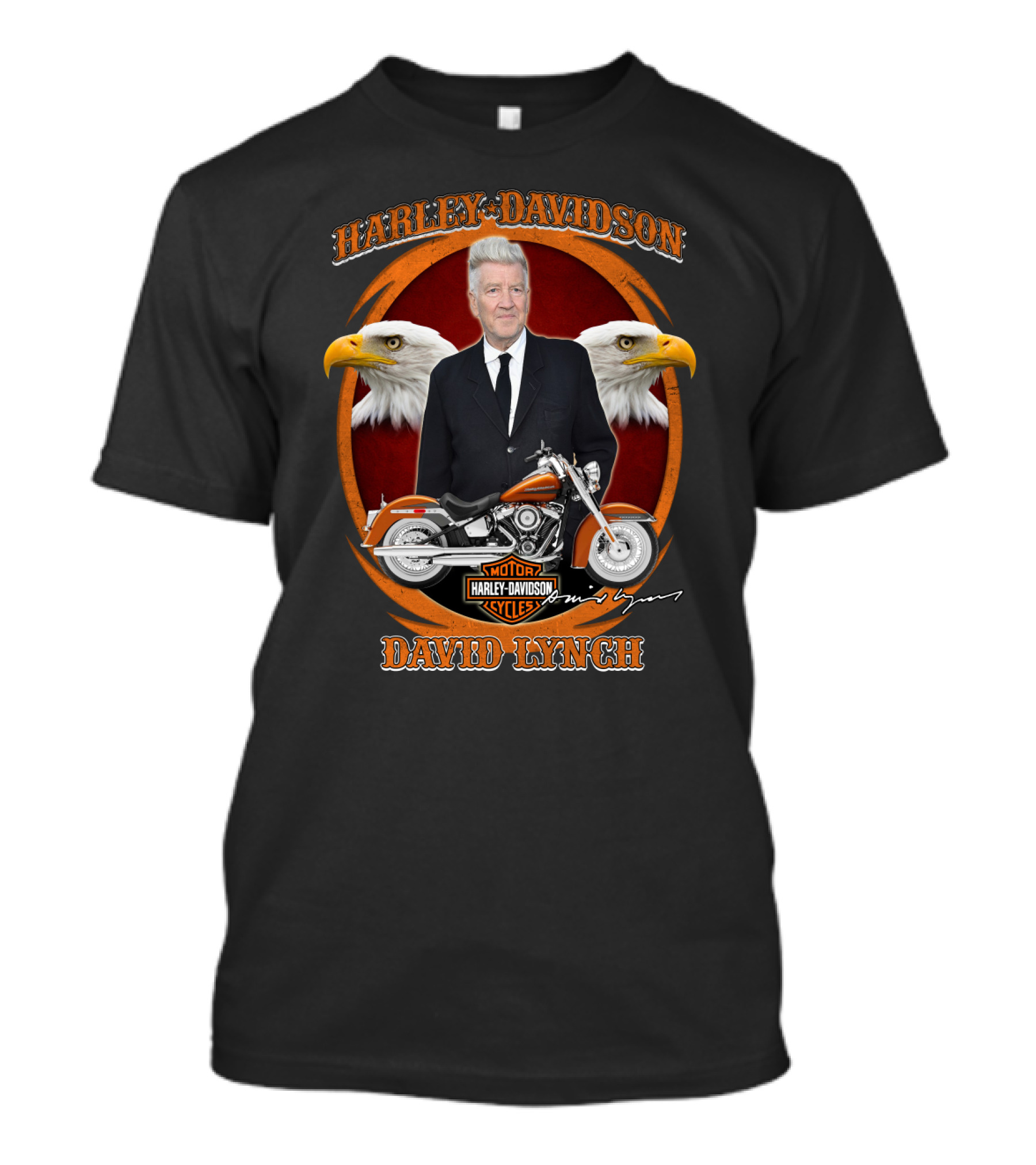 Harley Davidson Motor Cycles David Lynch Eagles T-Shirt