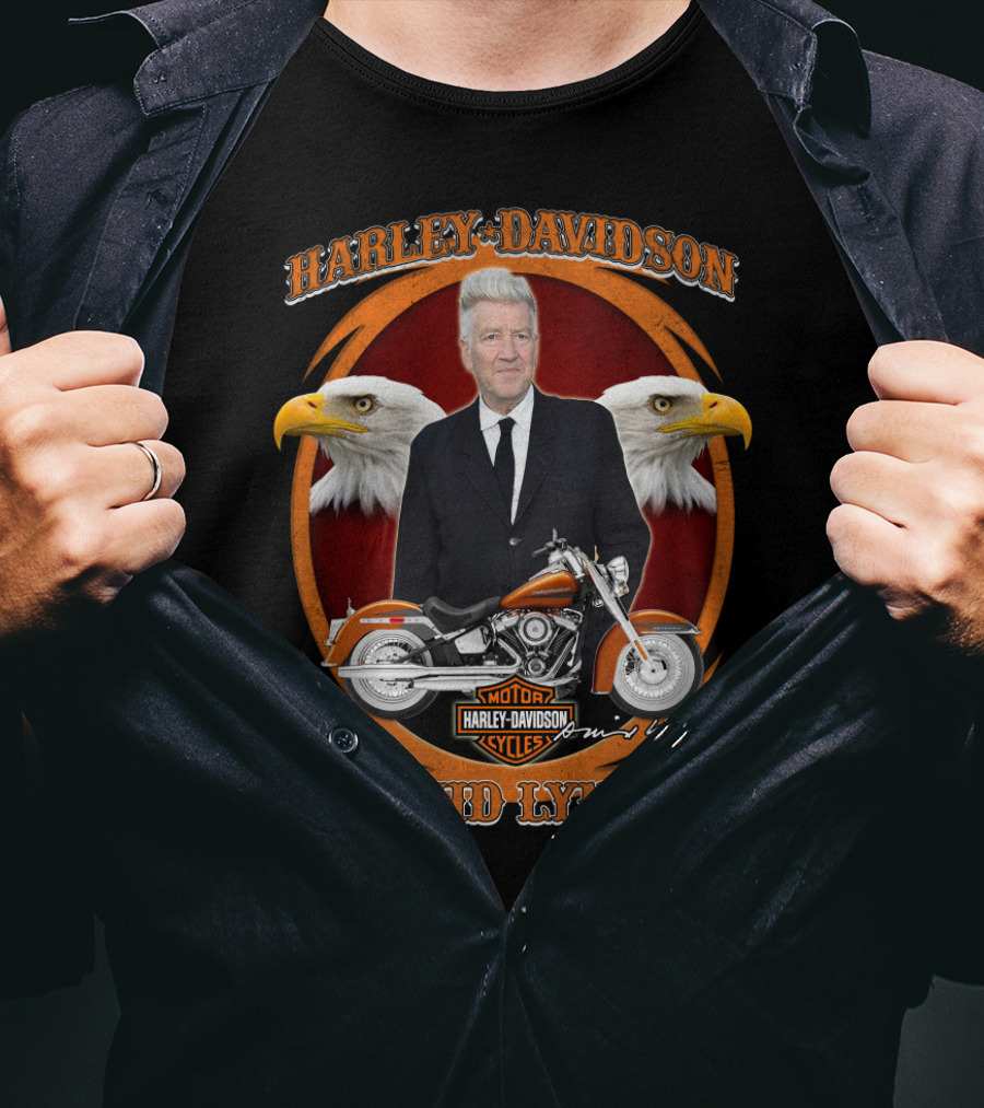 Harley Davidson Motor Cycles David Lynch Eagles T-Shirt