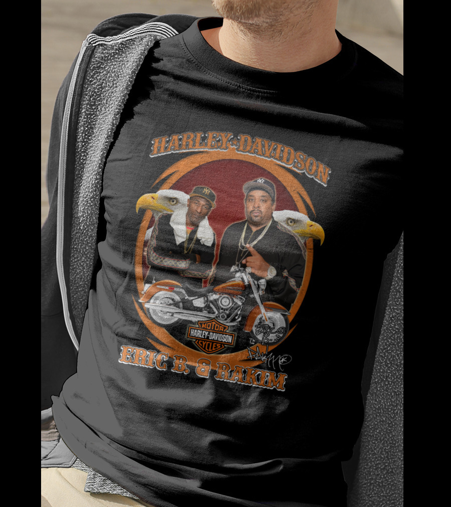 Harley Davidson Eric B. & Rakim Motorcycles Eagles T-Shirt