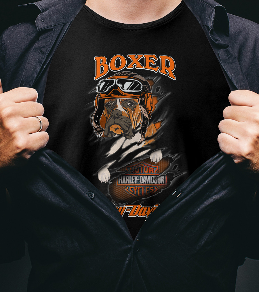 Boxer Harley Davidson Cycles Major T-Shirt