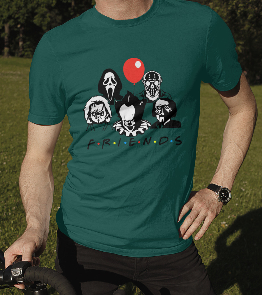 Friends Characters Horror Icons Balloon T-Shirt