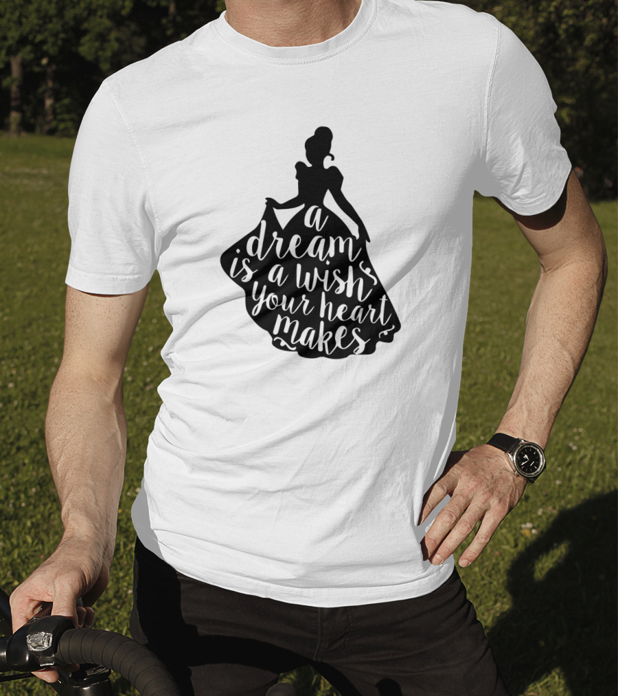A Dream Is A Wish Your Heart Makes Silhouette Princess T-Shirt
