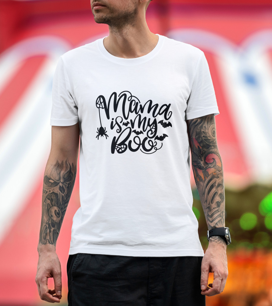 Mama Is My Boo Spider and Bats T-Shirt