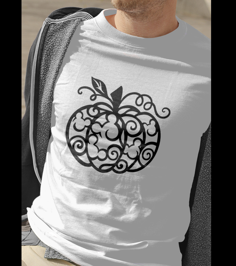 Mickey Mouse Pumpkin Silhouette Halloween T-Shirt