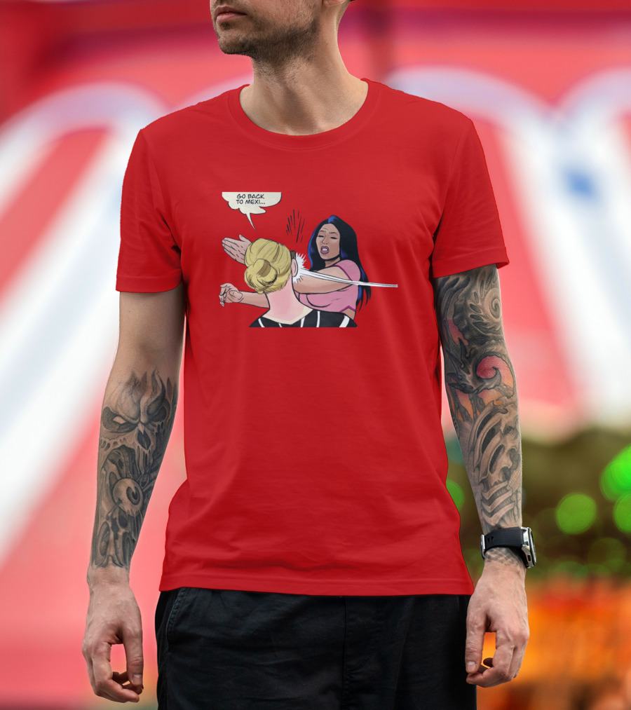 Go Back To Mexi Comic Style Slap Scene T-Shirt
