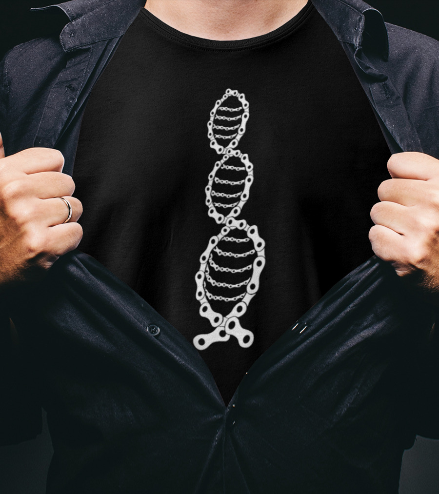 Bike Rider Bicycle Chain Cyclist DNA T-Shirt