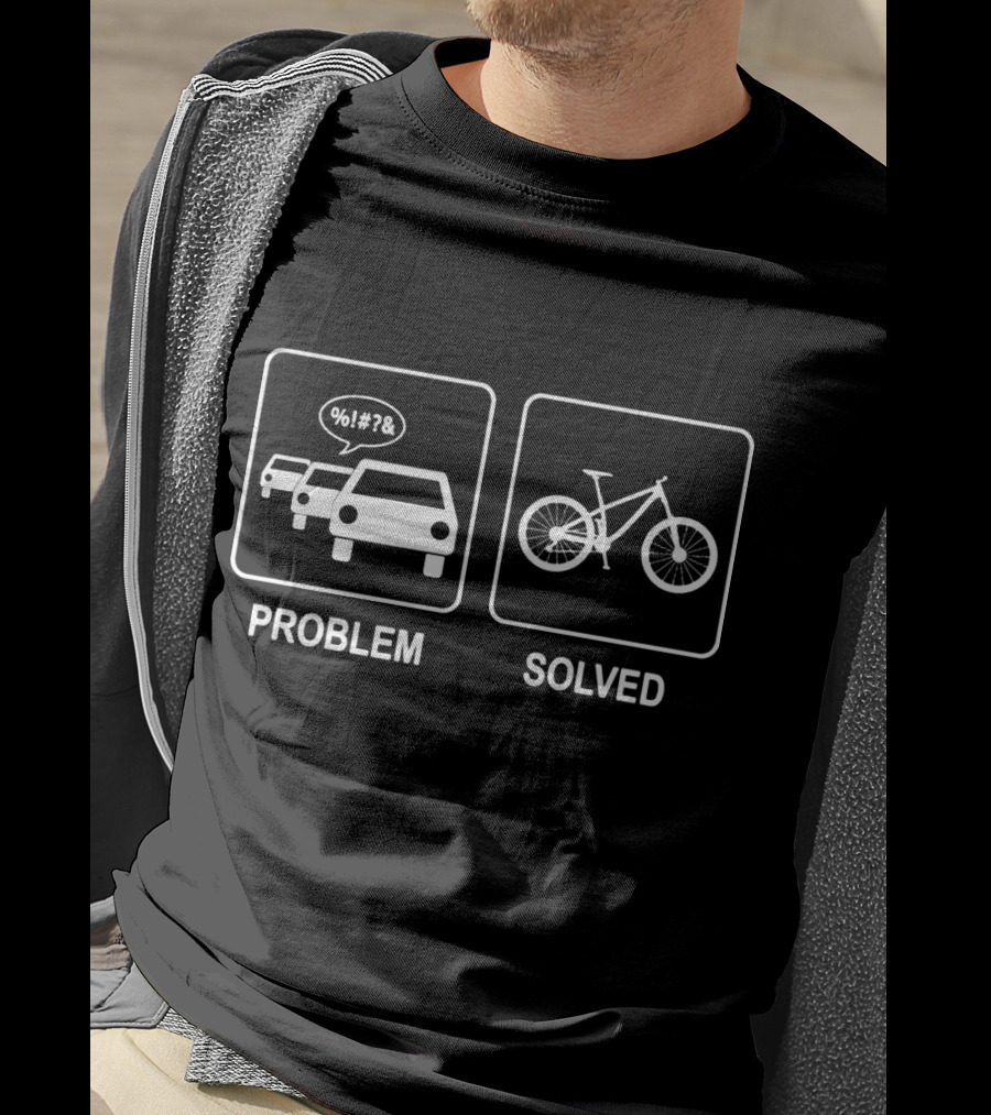 Problem Solved Bicycle Traffic Solution T-Shirt