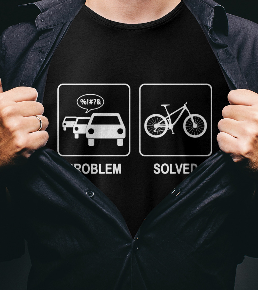 Problem Solved Bicycle Traffic Solution T-Shirt