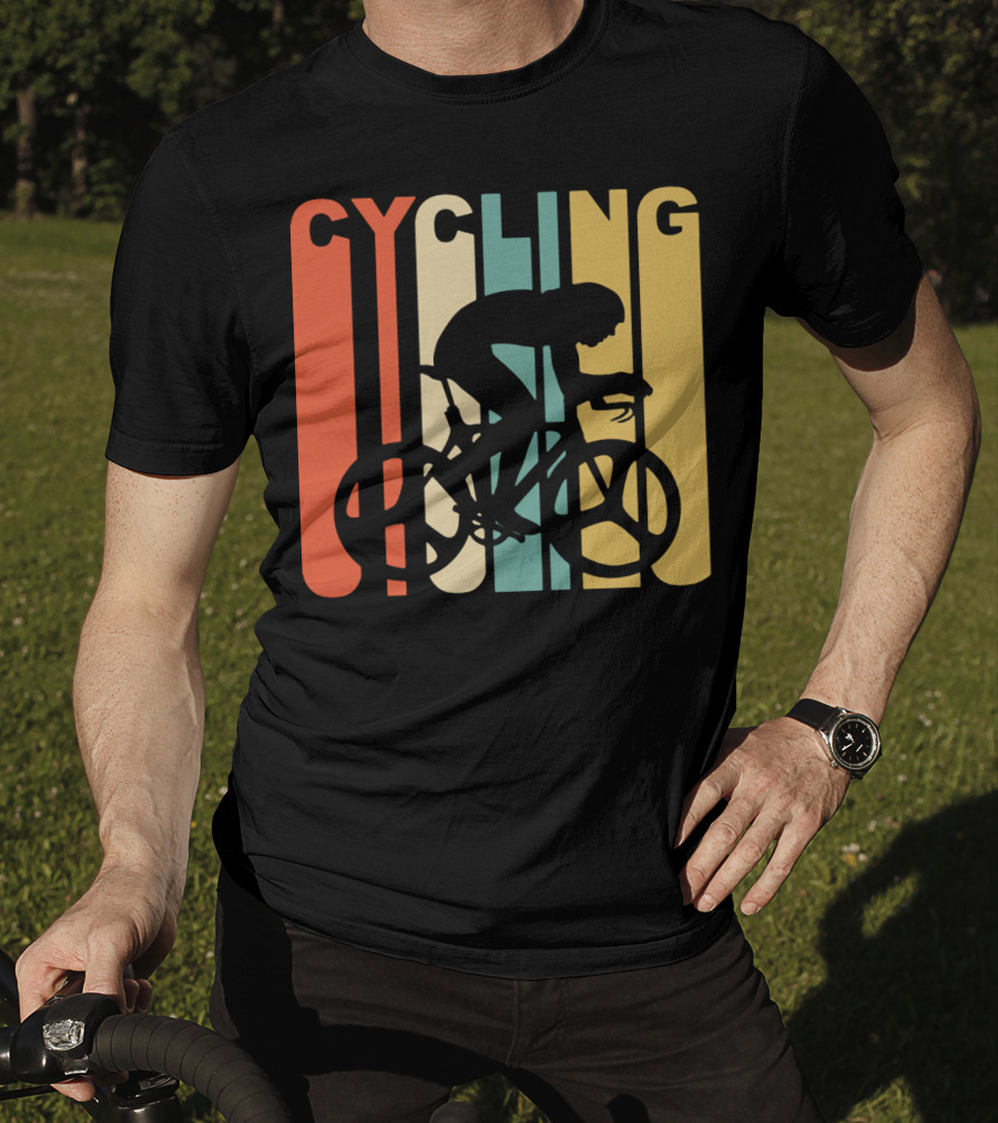 Cycling Retro 1970's Style Cyclist T-Shirt