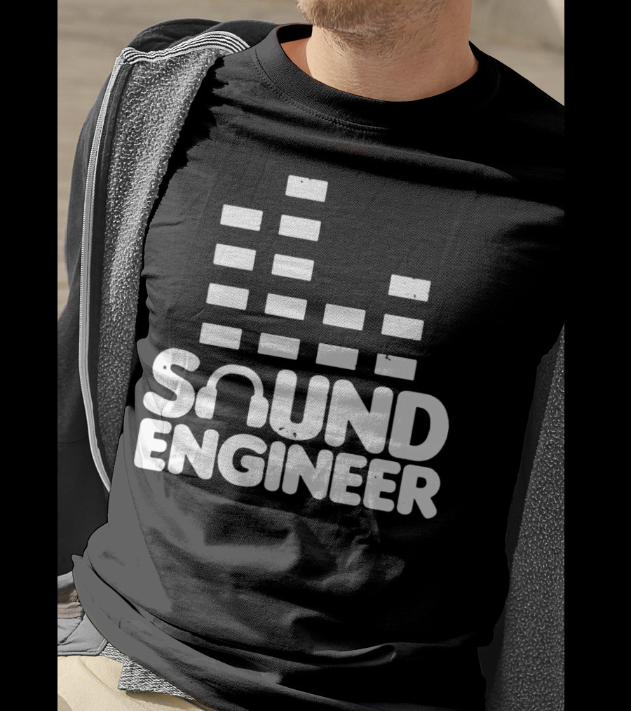 Sound Engineer Equalizer Headphone T-Shirt
