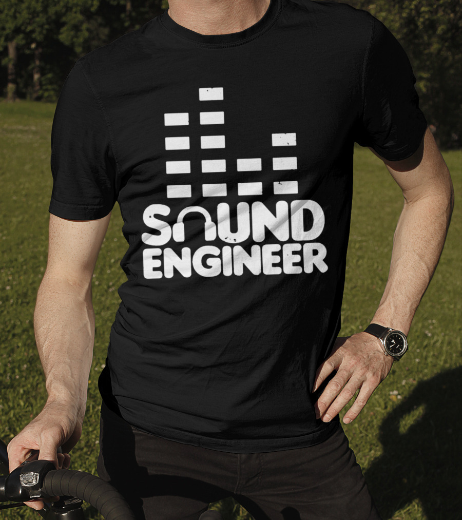 Sound Engineer Equalizer Headphone T-Shirt