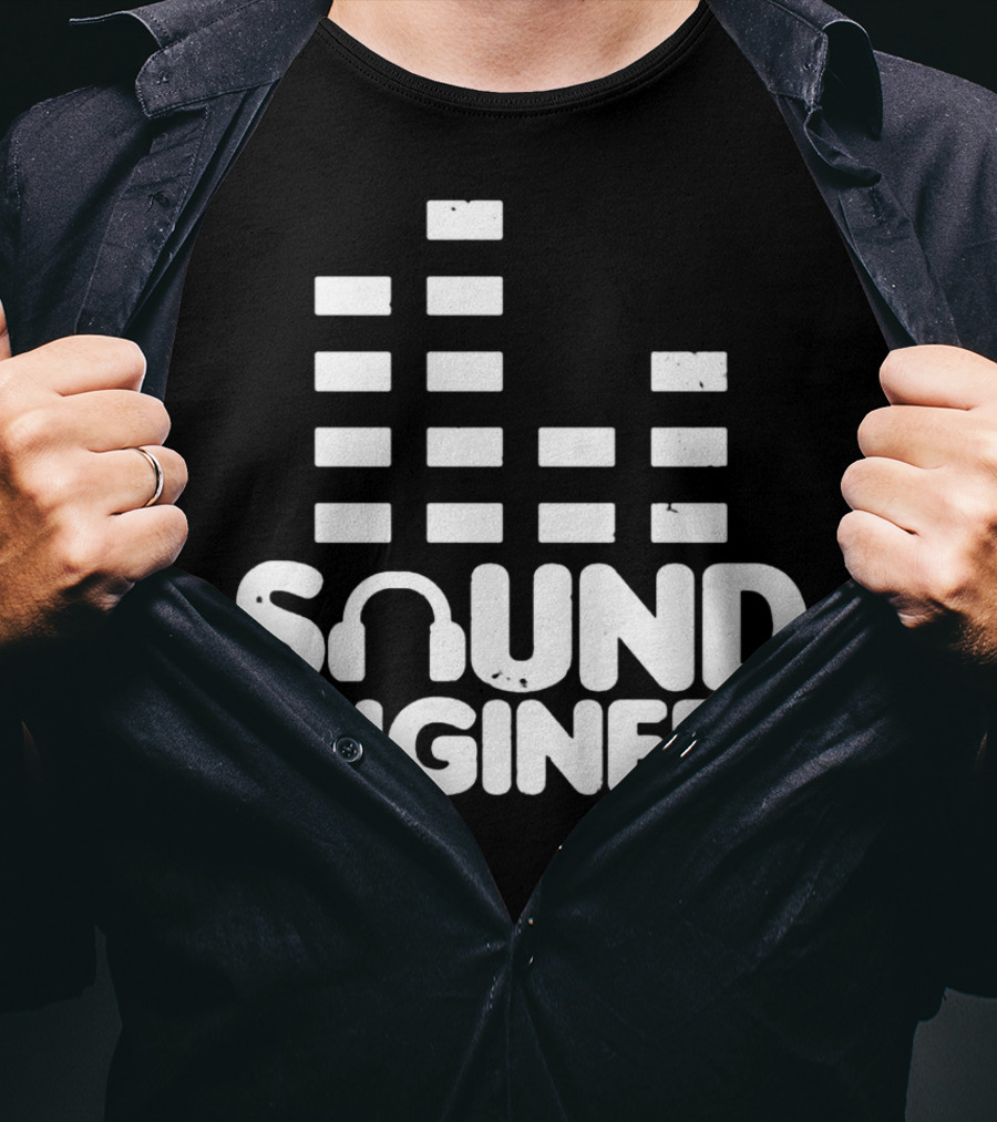Sound Engineer Equalizer Headphone T-Shirt