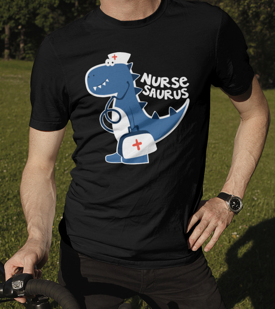 Nurse Saurus With Stethoscope And Medical Bag T-Shirt