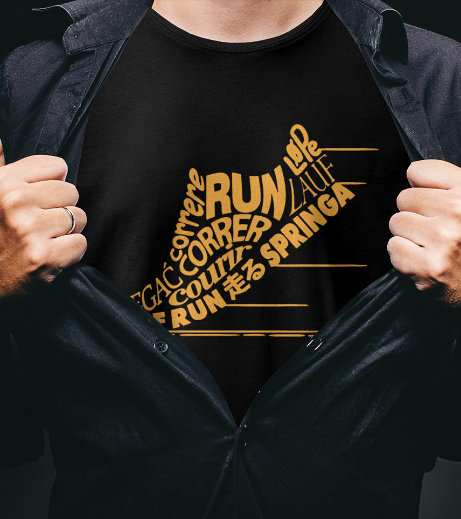 Worldwide Run Funny Running Lauf Correr Springa Corret Lepe T-Shirt