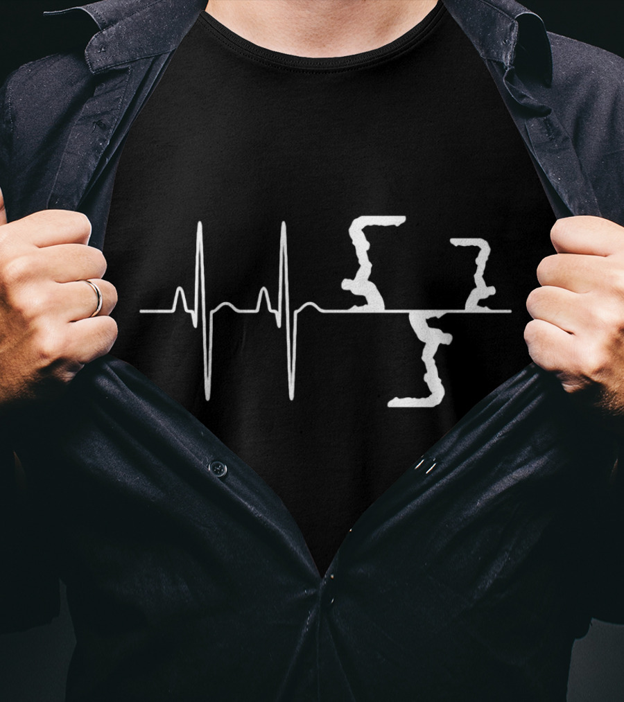 ACRO YOGA IS LIFE Lovely And Relaxing Acro Yoga Design With Heartbeat Line T-Shirt