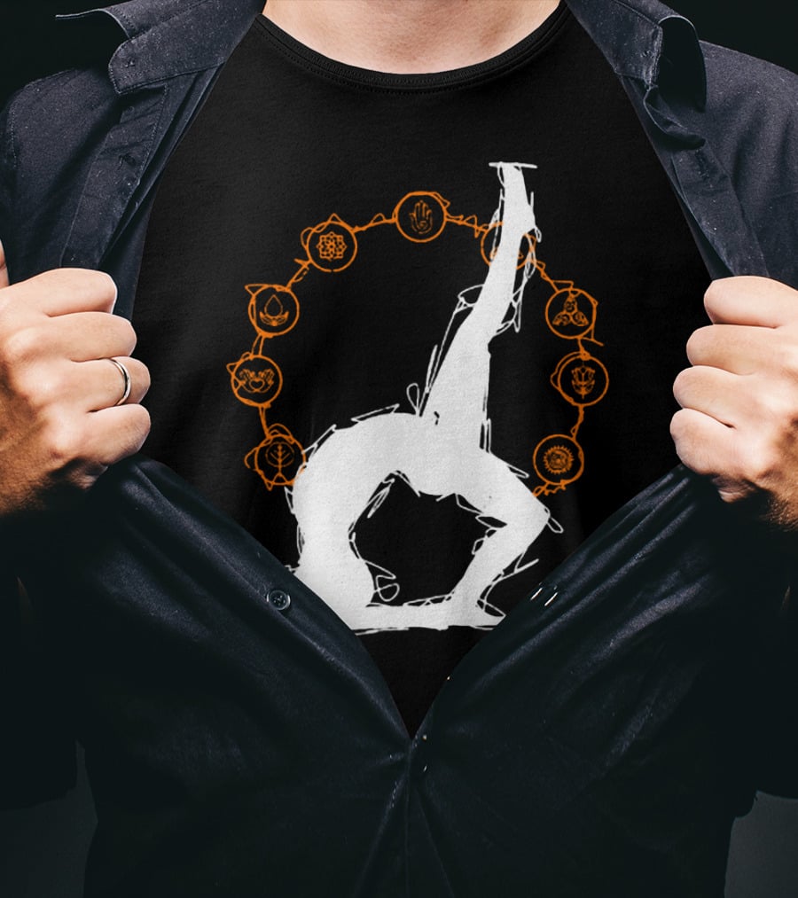 Yoga Meditation Workout Fitness Chakra Pose T-Shirt