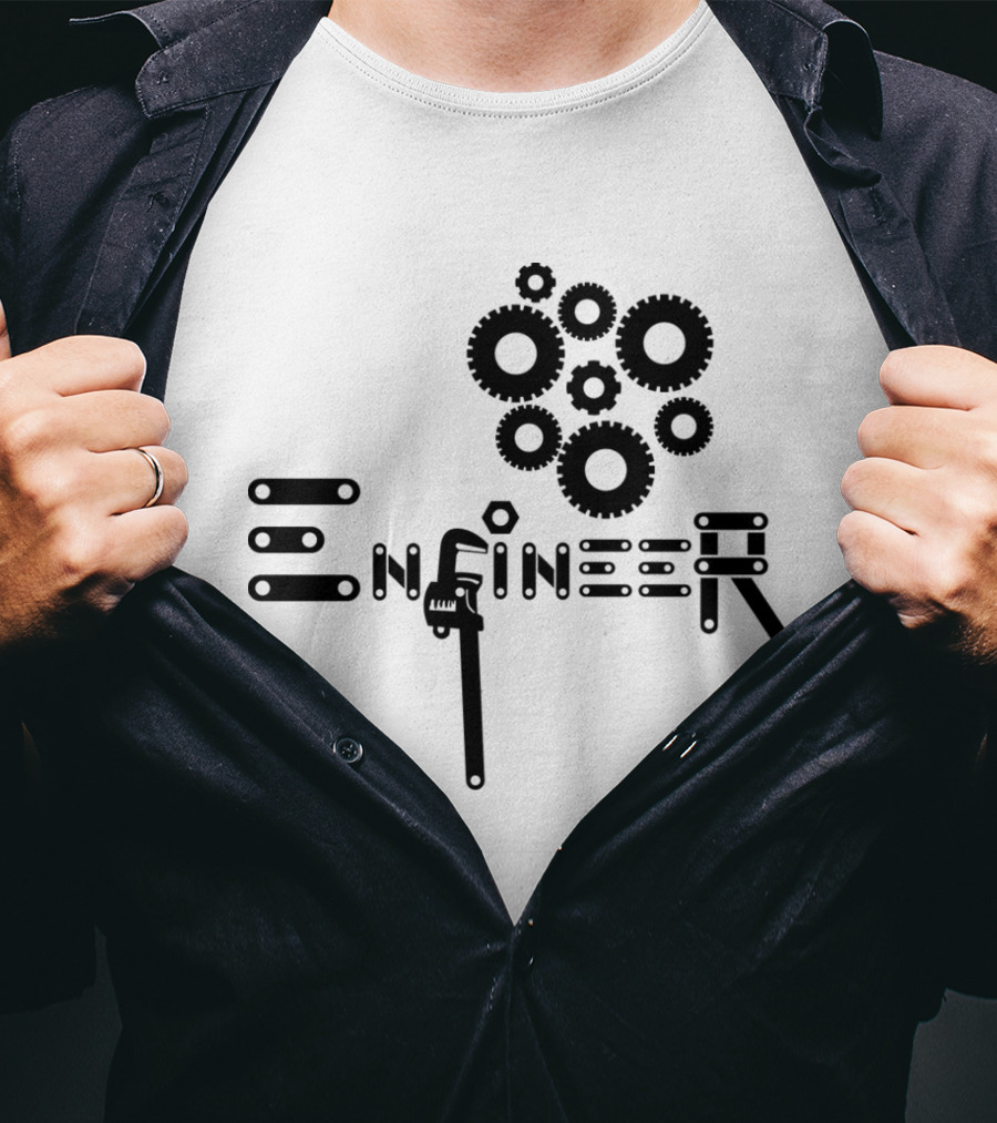 Engineer Gear Wrench Mechanism T-Shirt
