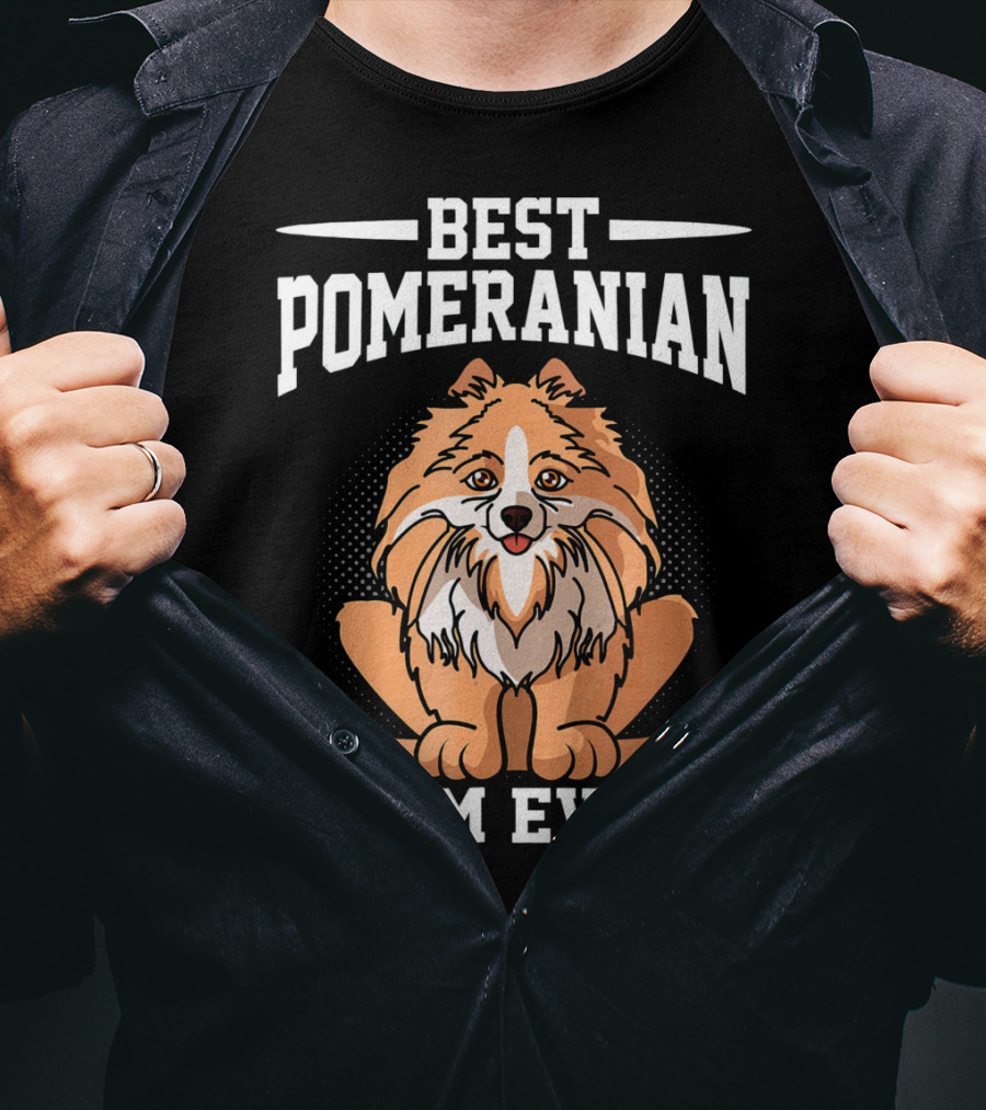 Best Pomeranian Mom Ever Dog Owner Outdoor Lover T-Shirt