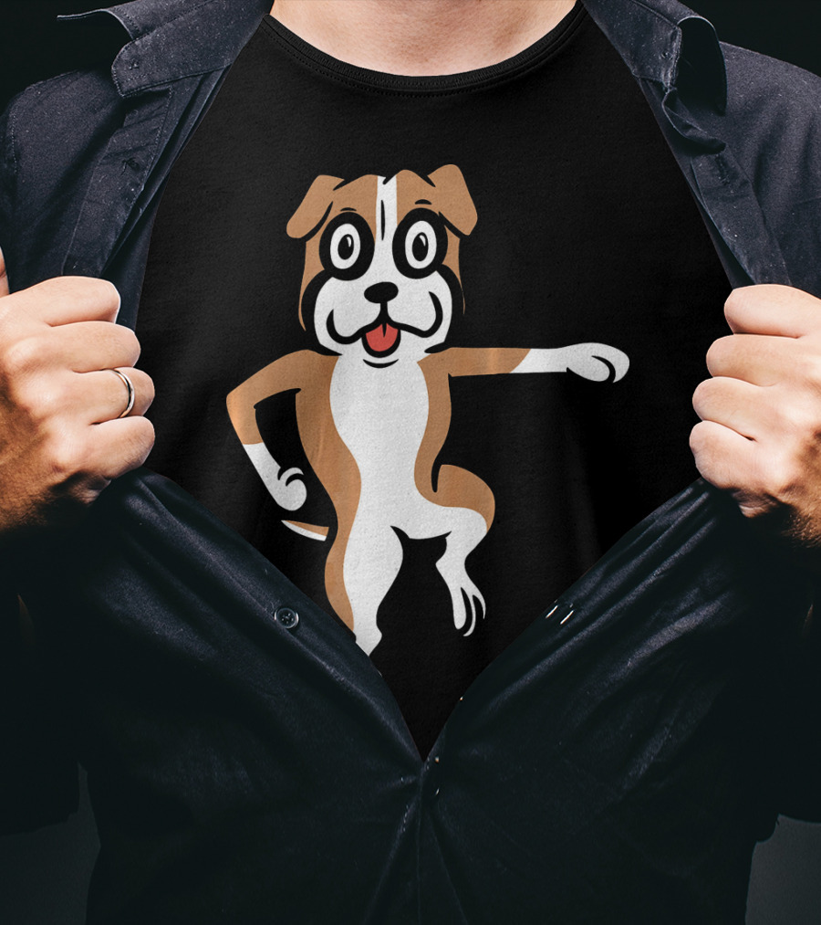 Boxer Dog Funny Dance Move Best Mates T-Shirt