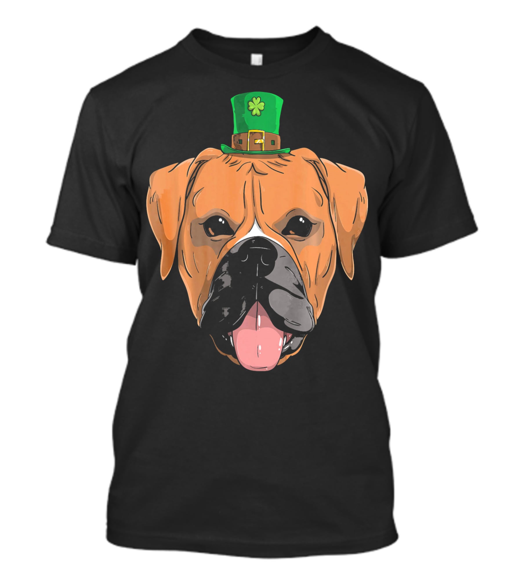 Boxer Dog St Patricks Day Leprechaun Puppy With Hat T-Shirt