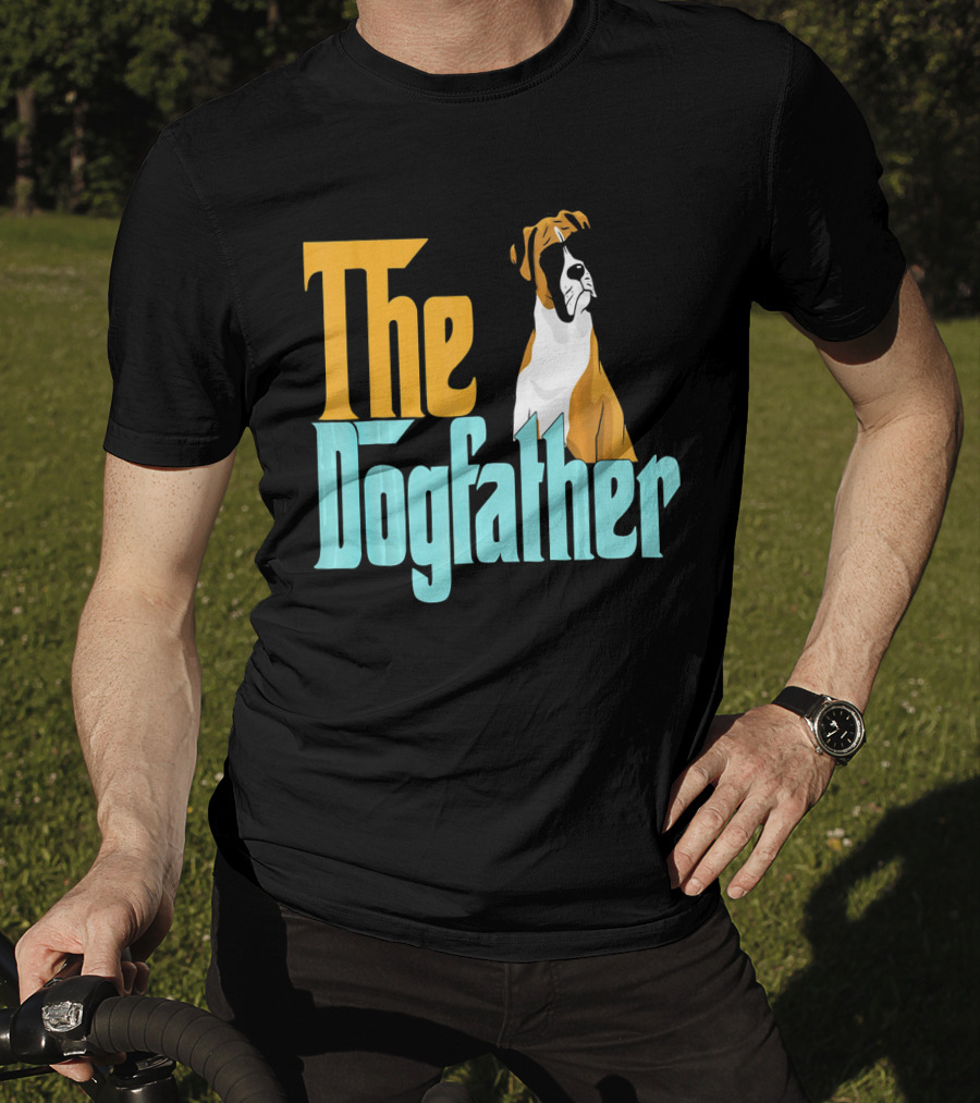 The Dogfather Boxer Vintage Funny T-Shirt