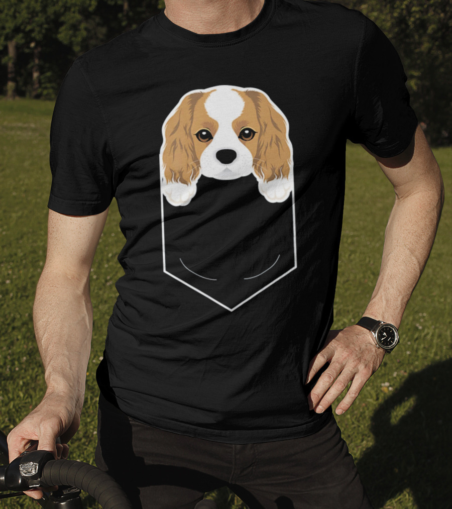 Cavalier King Charles Spaniel In My Pocket Cute Dog T-Shirt