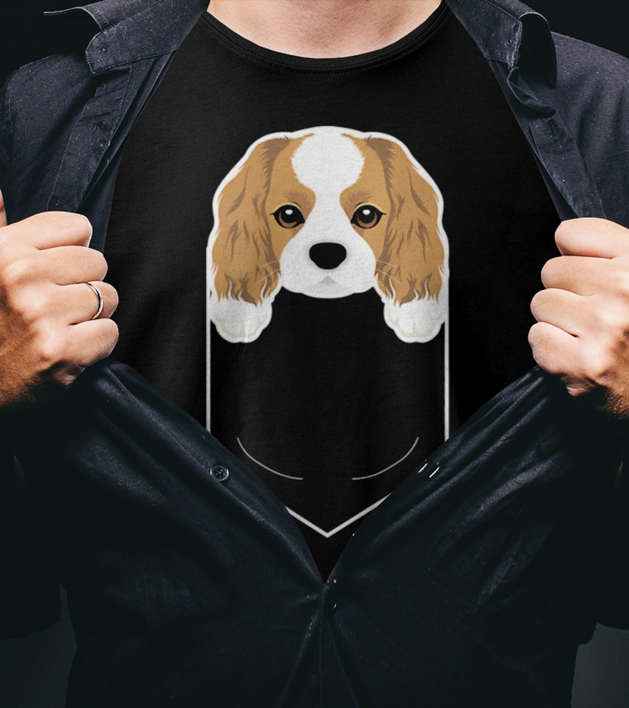 Cavalier King Charles Spaniel In My Pocket Cute Dog T-Shirt