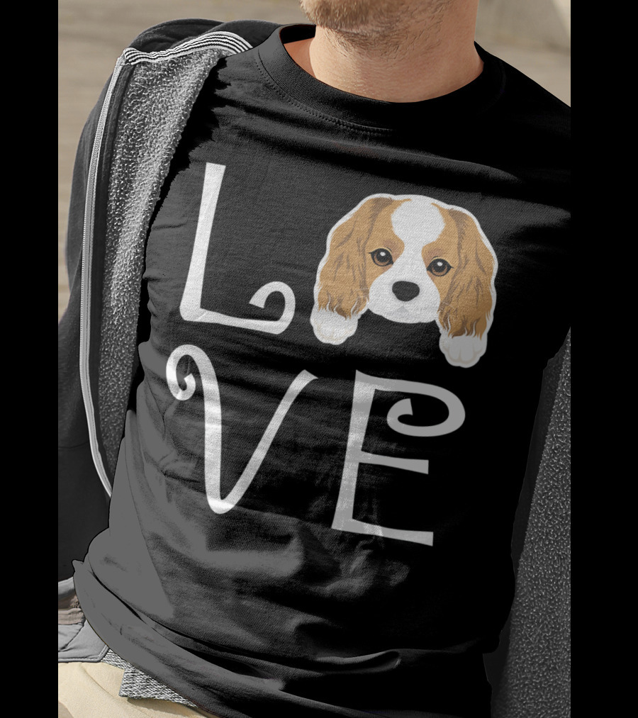 Cavalier King Charles Spaniel Love Puppy Dog Owner T-Shirt