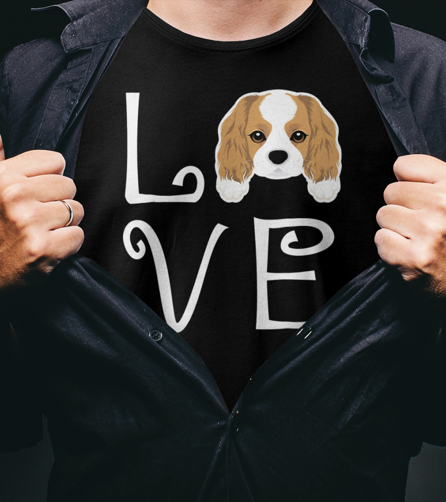 Cavalier King Charles Spaniel Love Puppy Dog Owner T-Shirt