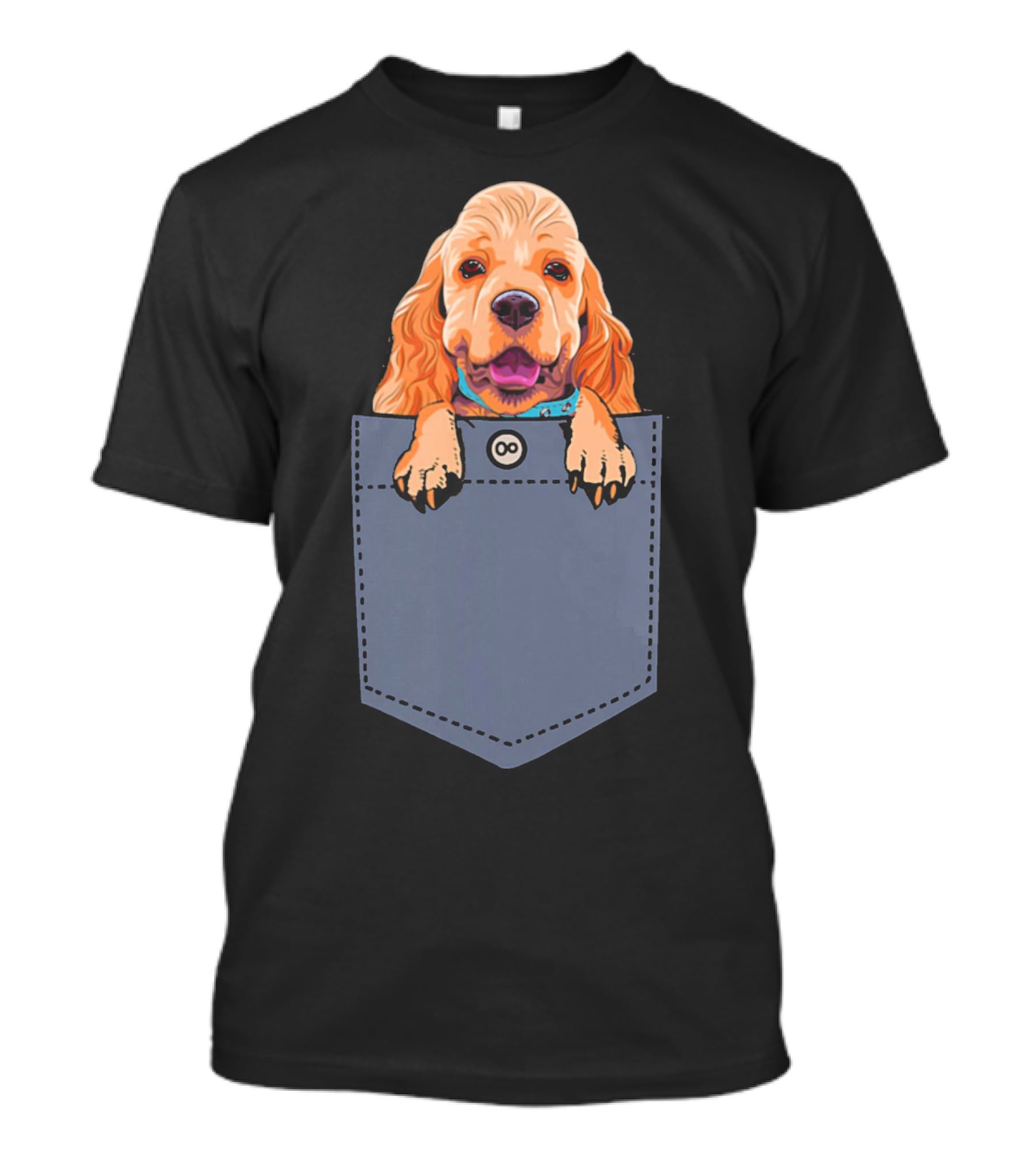 Cocker Spaniel Dog In Your Pocket Cute Canine Companion T-Shirt