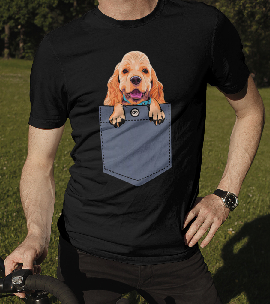 Cocker Spaniel Dog In Your Pocket Cute Canine Companion T-Shirt
