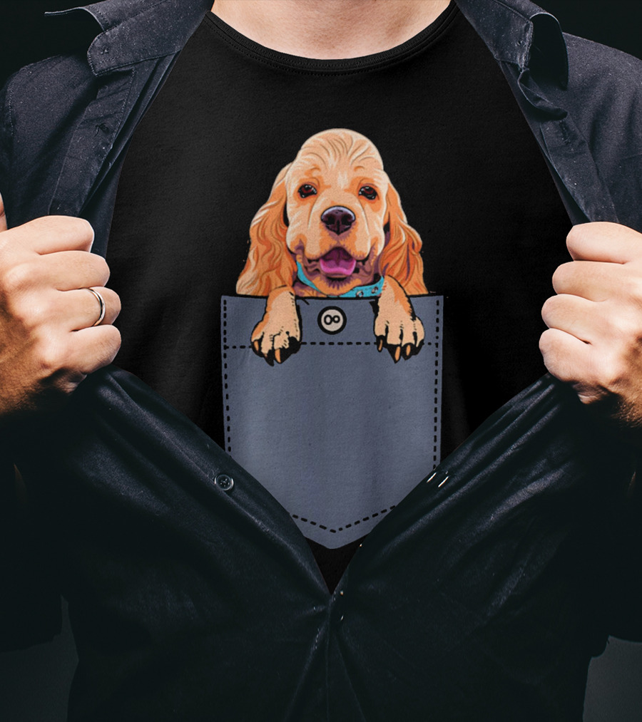 Cocker Spaniel Dog In Your Pocket Cute Canine Companion T-Shirt