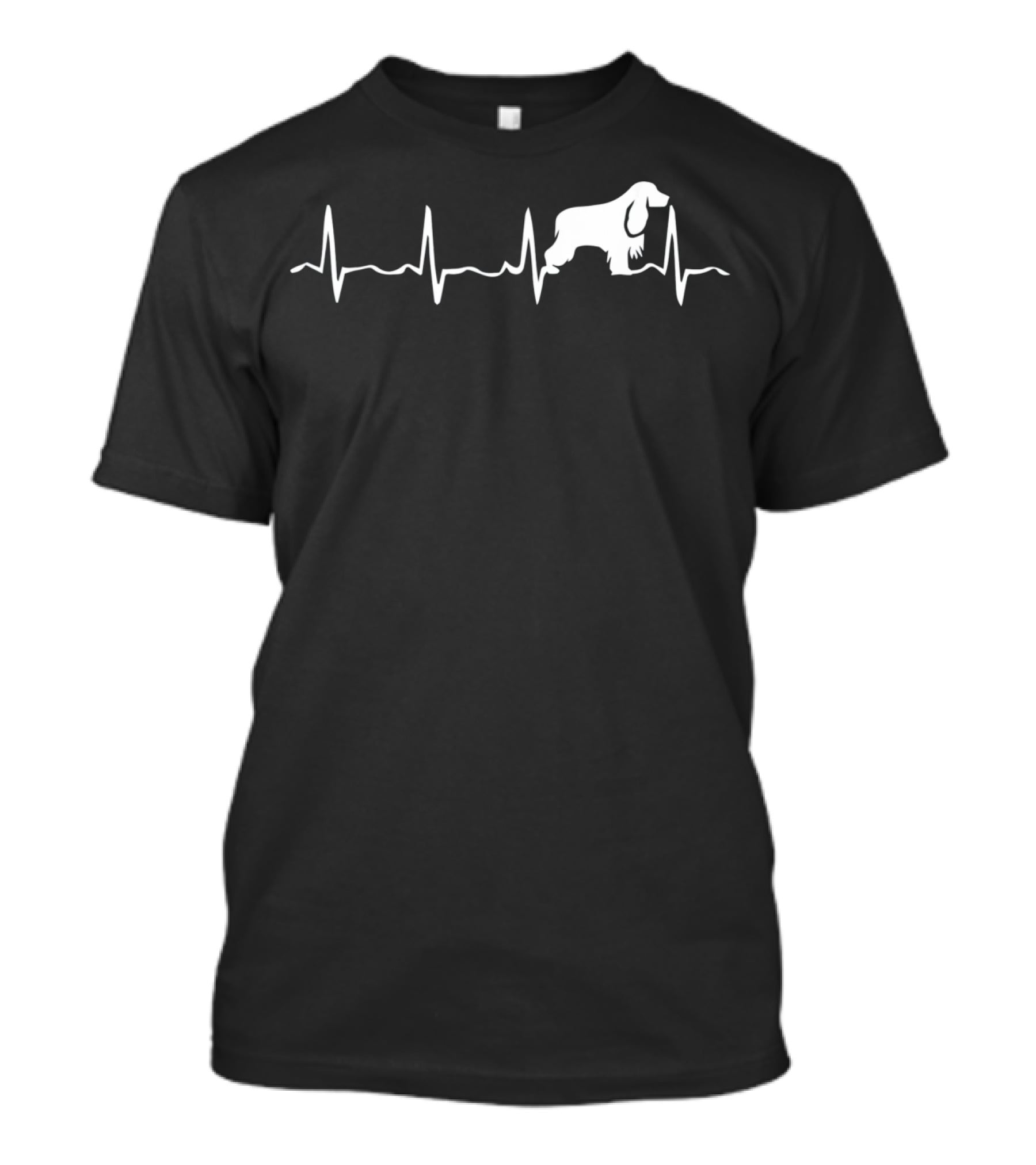 Cocker Spaniel Heartbeat Cocker Spaniel Dog Outline T-Shirt