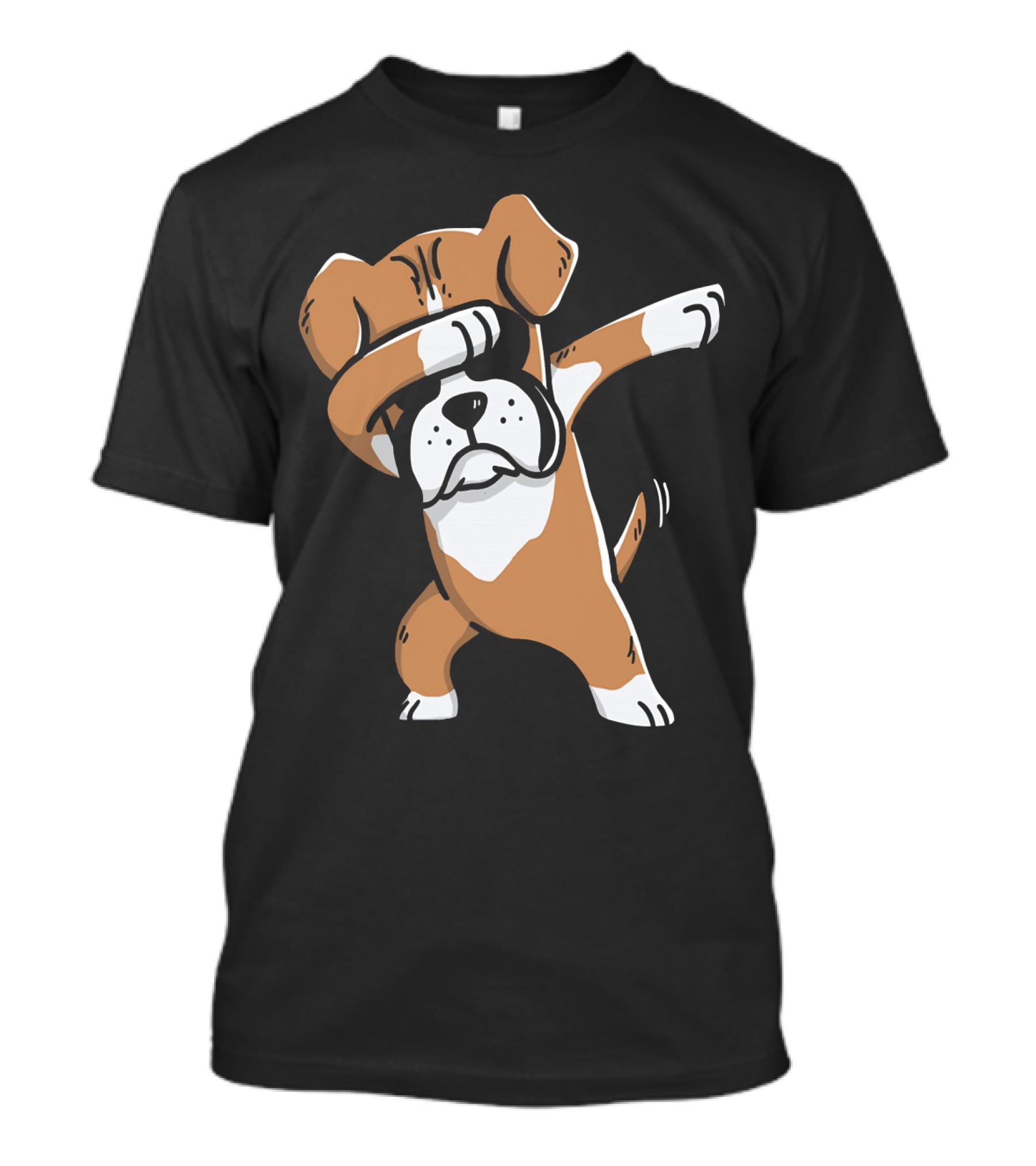 Dab Boxer Dog Hooded Boxer Dab Pose Dog T-Shirt