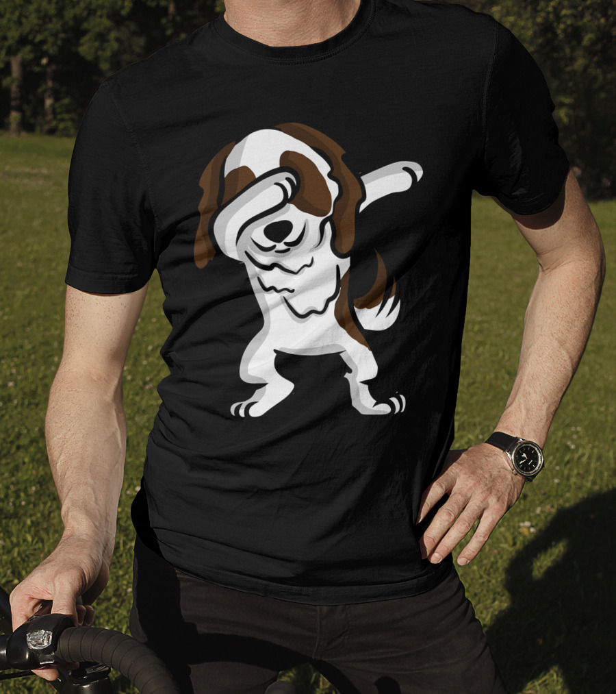 Dabbing Shih Tzu Dog Dab Pose Cartoon T-Shirt