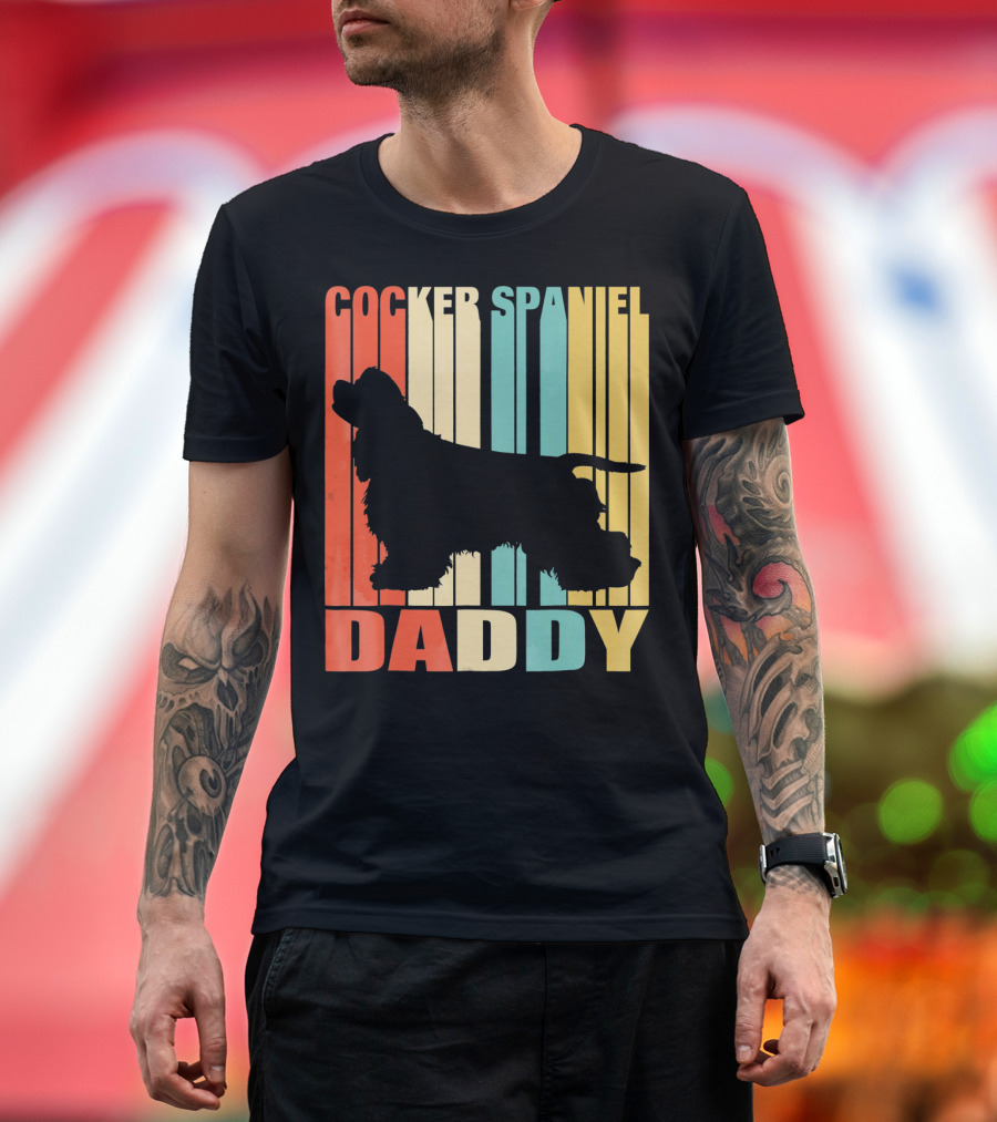 Cocker Spaniel Daddy Vintage T-Shirt
