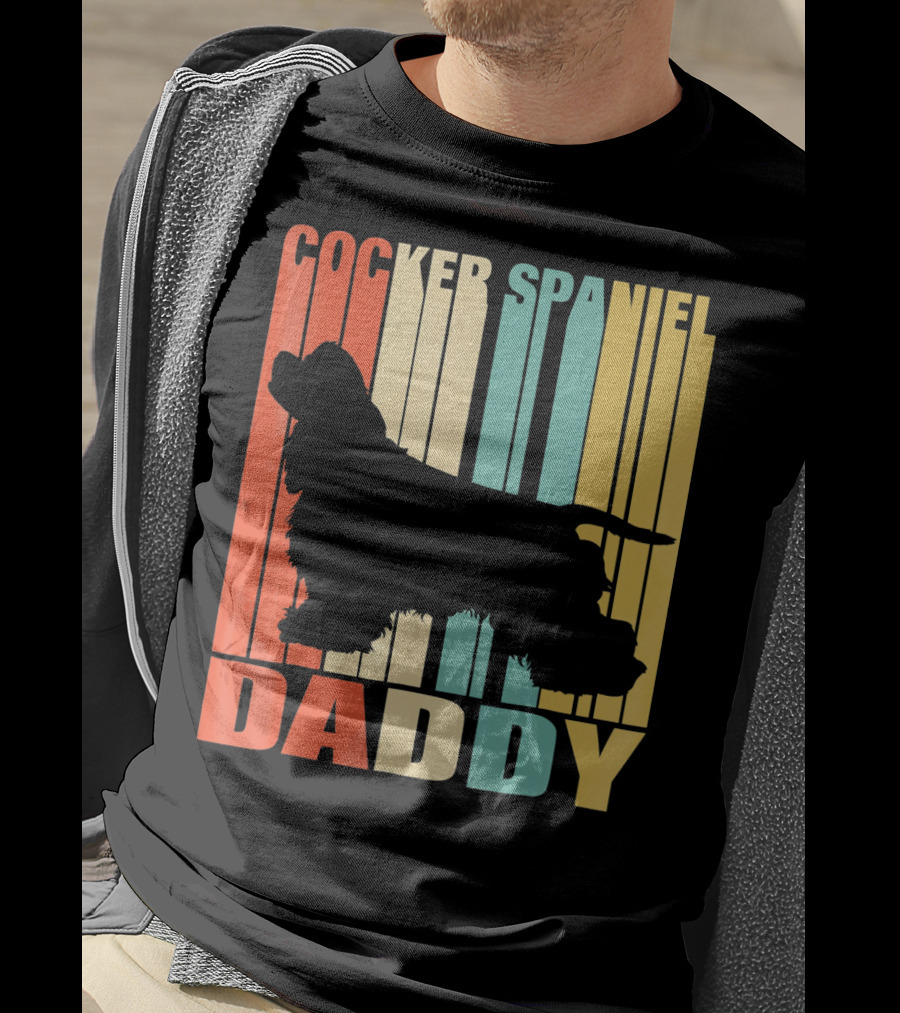 Cocker Spaniel Daddy Vintage T-Shirt