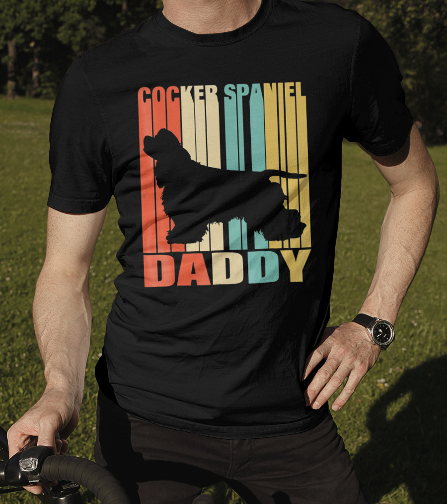 Cocker Spaniel Daddy Vintage T-Shirt
