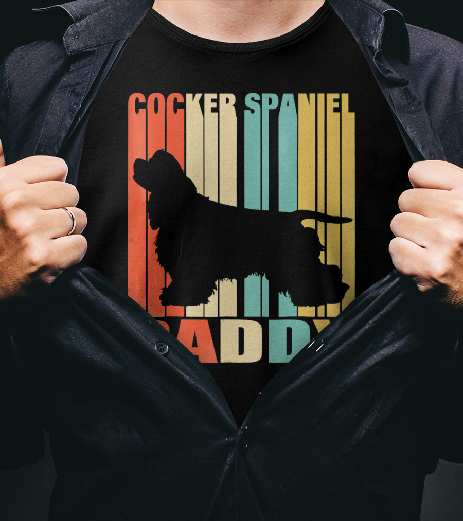 Cocker Spaniel Daddy Vintage T-Shirt